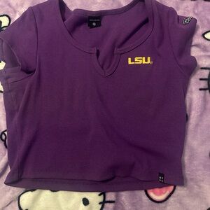 LSU Purple Crop Top